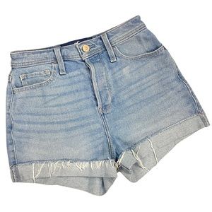 Hollister Ultra High Rise Mom Shorts 3” Button Fly Denim